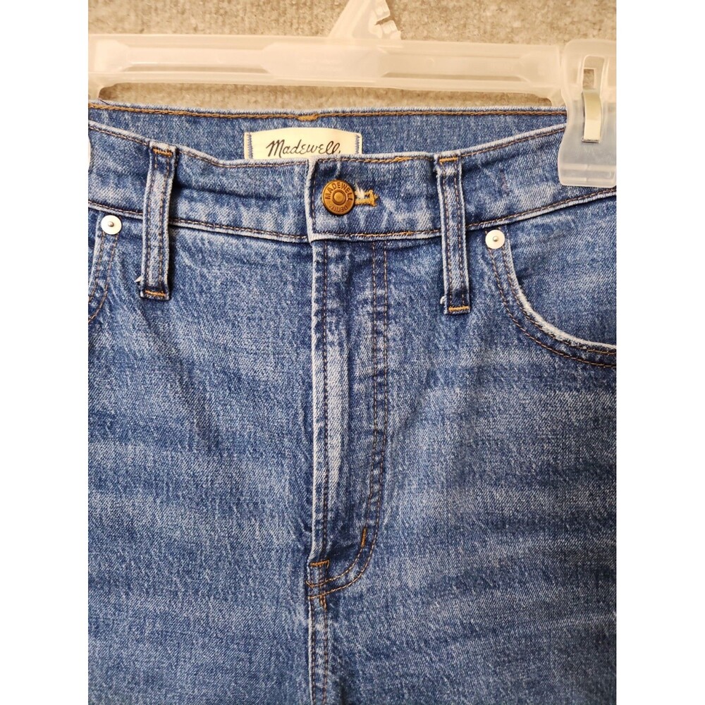 Madewell Perfect Vintage Wide-Leg Crop Jeans Womens 30 Blue Medium Wash - Picture 6 of 12